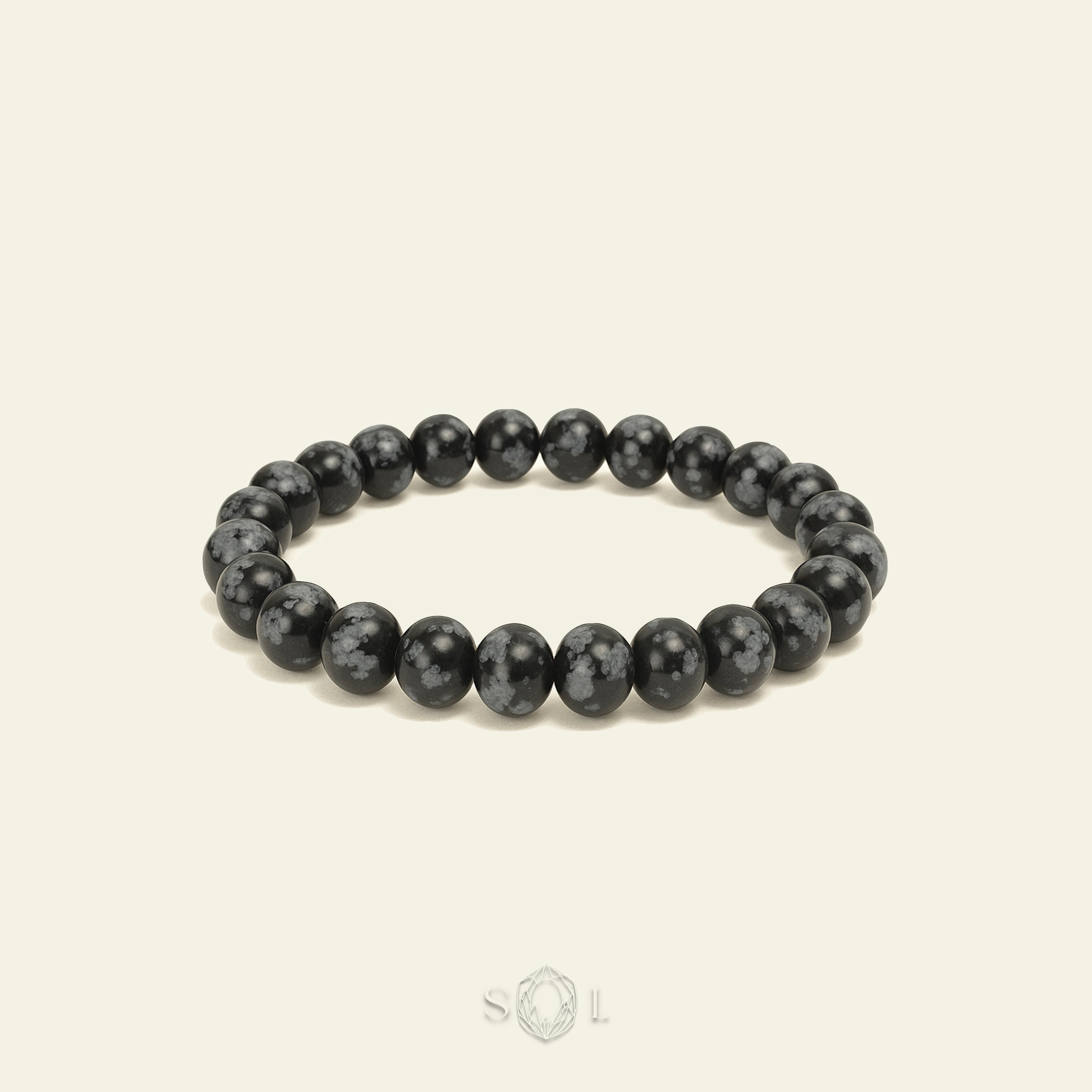 Snowflake Obsidian Bracelet